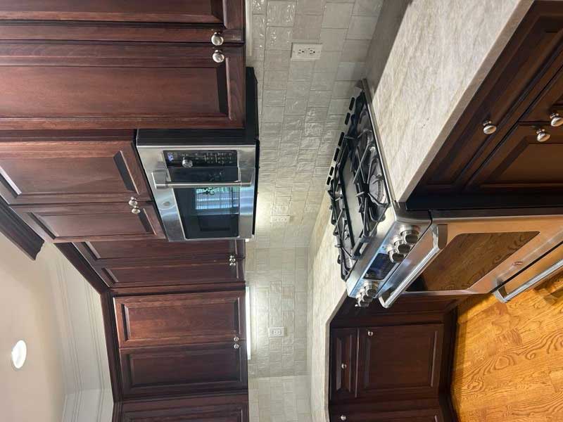 Fireplace accent wall with porcelain