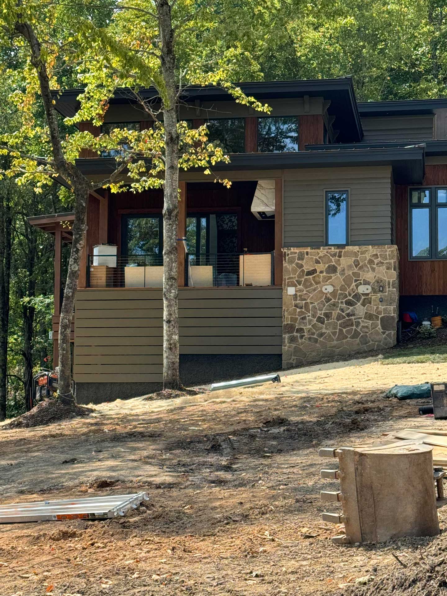 Designer porcelain floor surface