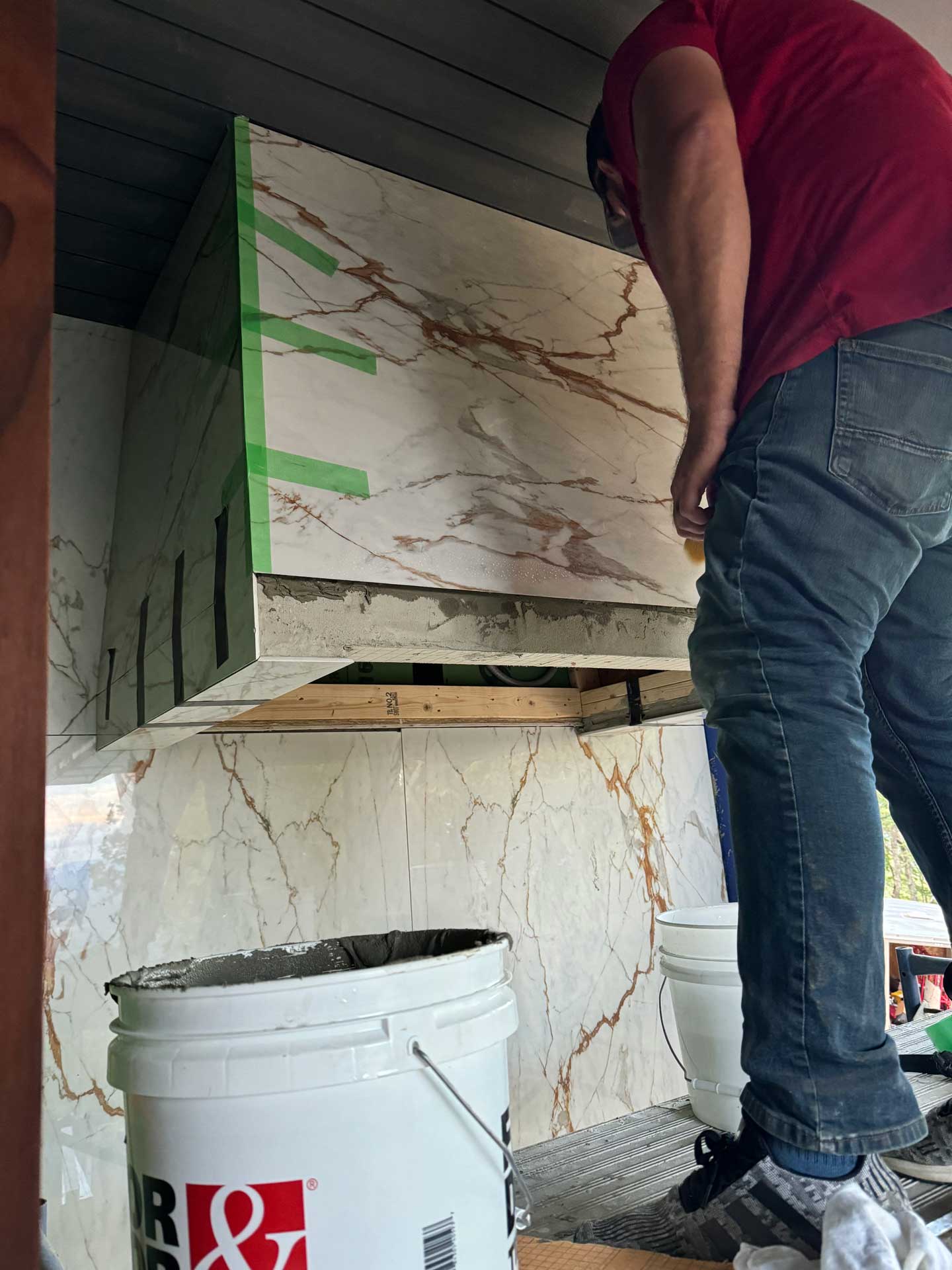 Innovative Luxury Surfaces living rooms installation in Charlotte NC